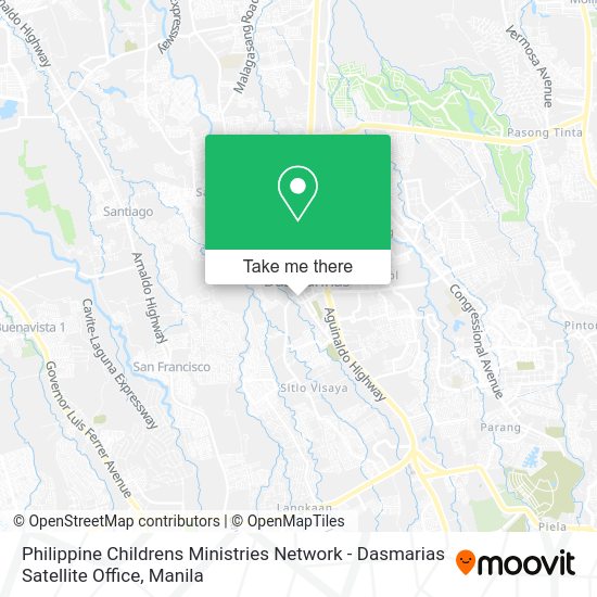 Philippine Childrens Ministries Network - Dasmarias Satellite Office map