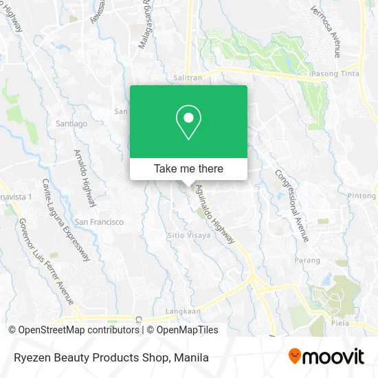 Ryezen Beauty Products Shop map