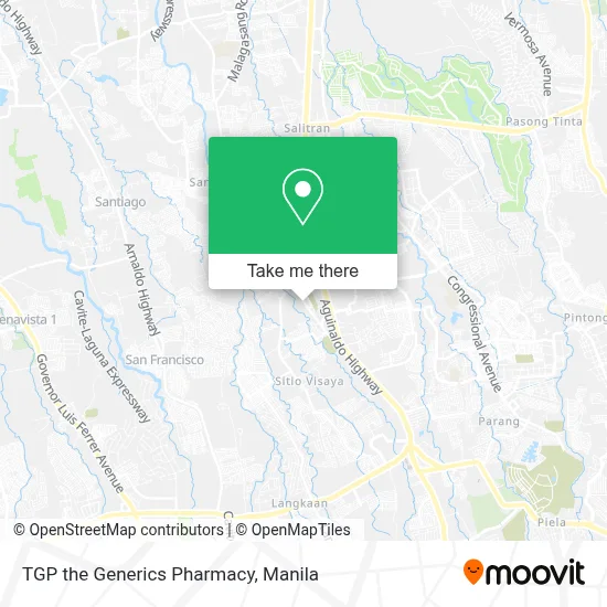 TGP the Generics Pharmacy map