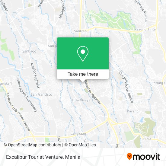 Excalibur Tourist Venture map