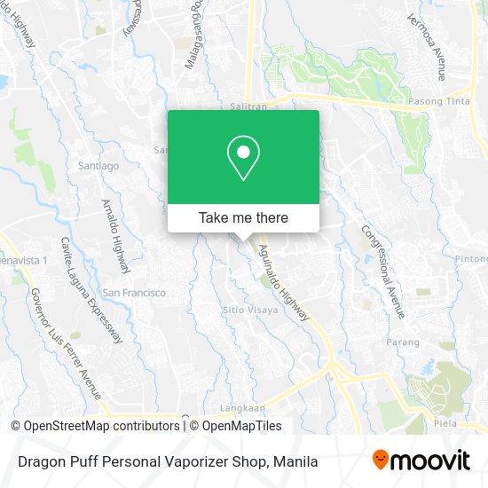 Dragon Puff Personal Vaporizer Shop map