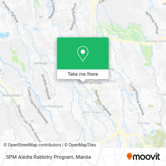 SPM Aledia Rabbitry Program map