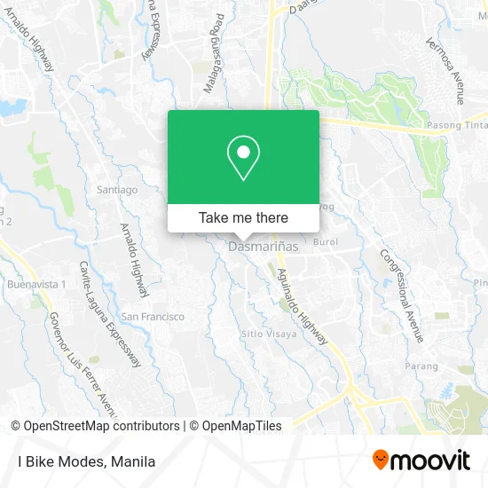 I Bike Modes map