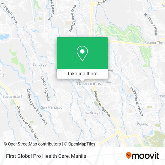 First Global Pro Health Care map