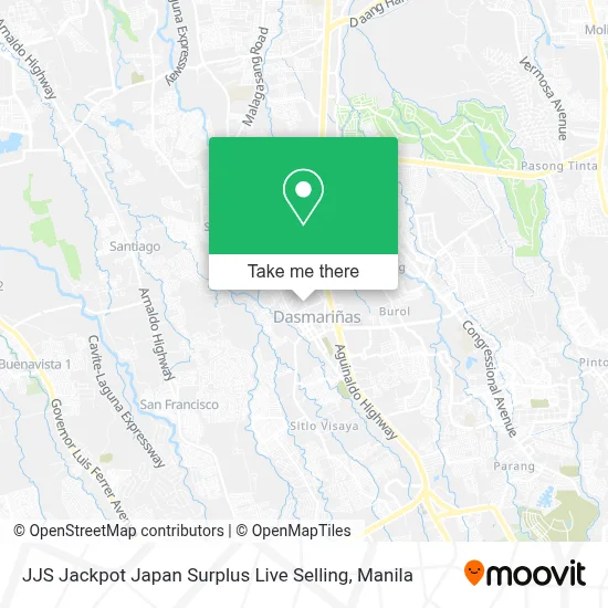 JJS Jackpot Japan Surplus Live Selling map