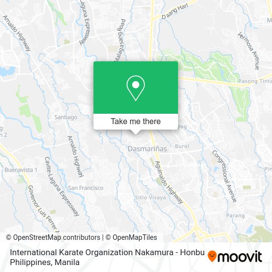 International Karate Organization Nakamura - Honbu Philippines map