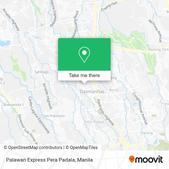 Palawan Express Pera Padala map