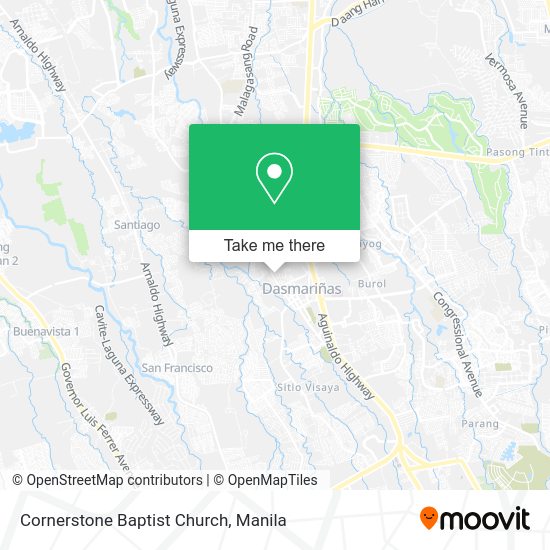 Cornerstone Baptist Church map