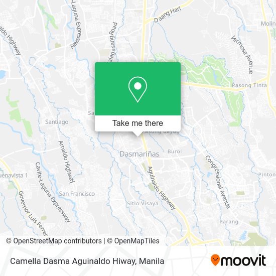 Camella Dasma Aguinaldo Hiway map