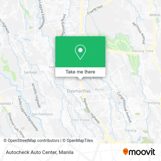Autocheck Auto Center map