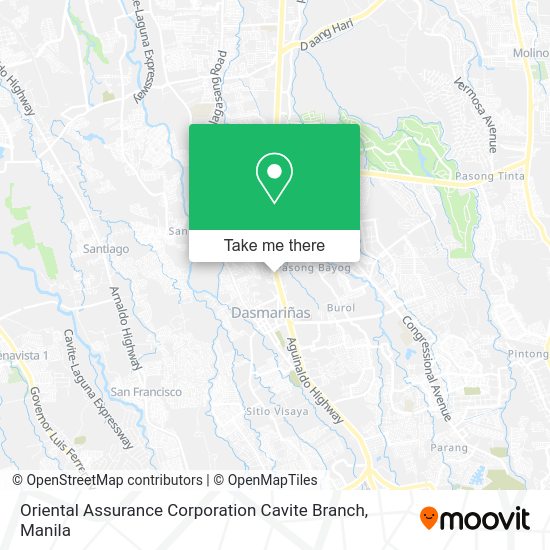 Oriental Assurance Corporation Cavite Branch map