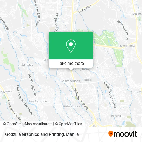Godzilla Graphics and Printing map