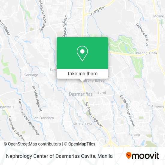 Nephrology Center of Dasmarias Cavite map