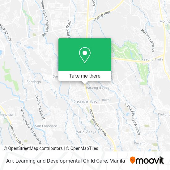 Ark Learning and Developmental Child Care map