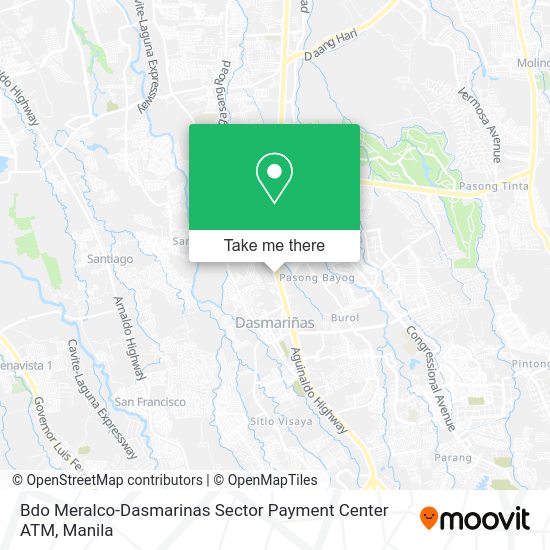 Bdo Meralco-Dasmarinas Sector Payment Center ATM map