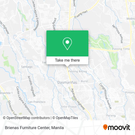 Brienas Furniture Center map