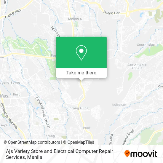 Ajs Variety Store and Electrical Computer Repair Services map