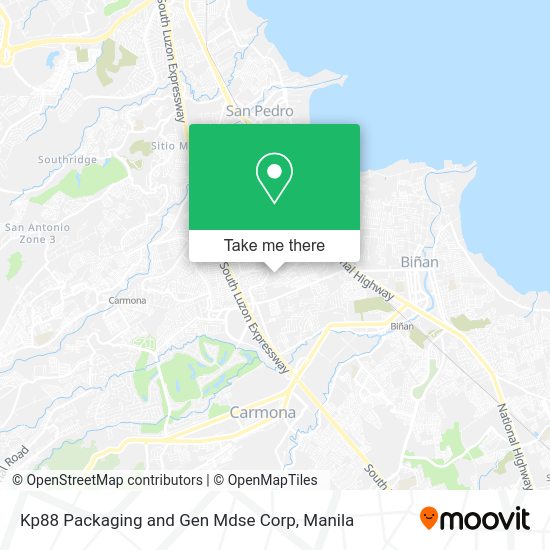 Kp88 Packaging and Gen Mdse Corp map