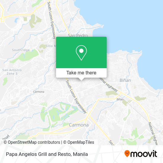 Papa Angelos Grill and Resto map