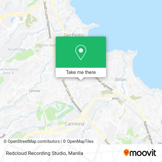 Redcloud Recording Studio map