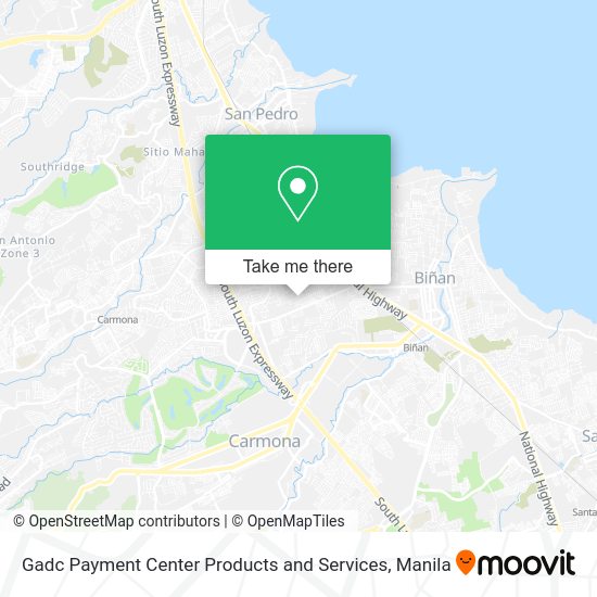 Gadc Payment Center Products and Services map