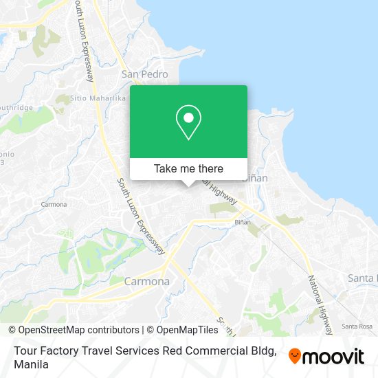Tour Factory Travel Services Red Commercial Bldg map
