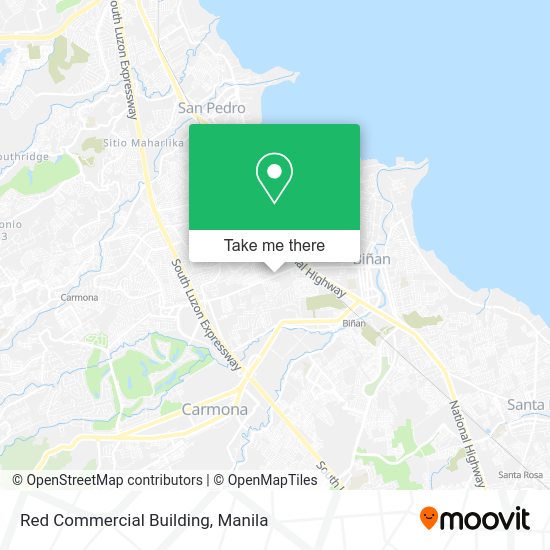 Red Commercial Building map
