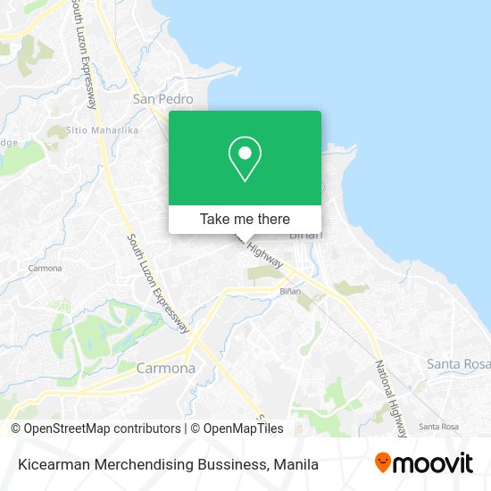 Kicearman Merchendising Bussiness map