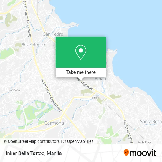 Inker Bella Tattoo map