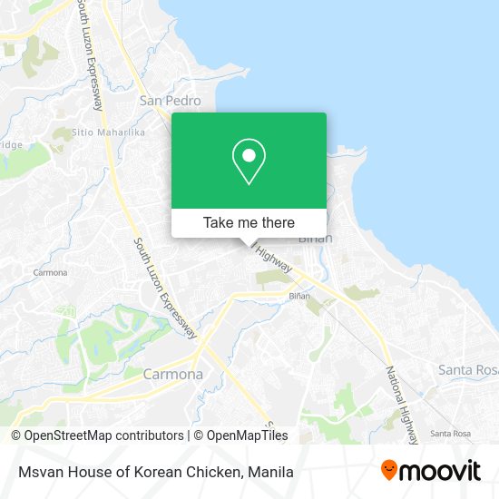 Msvan House of Korean Chicken map