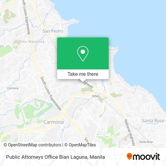 Public Attorneys Office Bian Laguna map