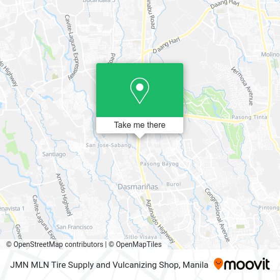 JMN MLN Tire Supply and Vulcanizing Shop map