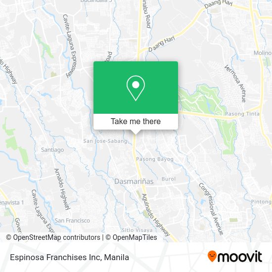 Espinosa Franchises Inc map