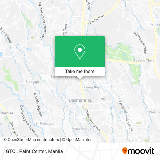 GTCL Paint Center map