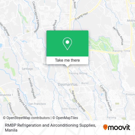 RMBP Refrigeration and Airconditioning Supplies map