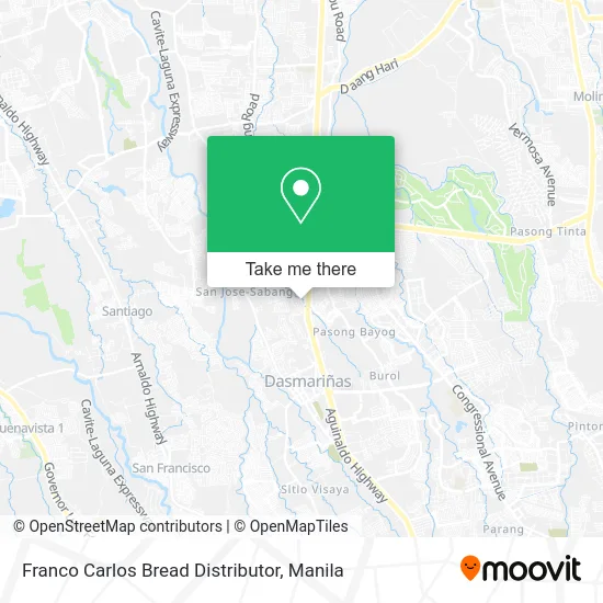 Franco Carlos Bread Distributor map