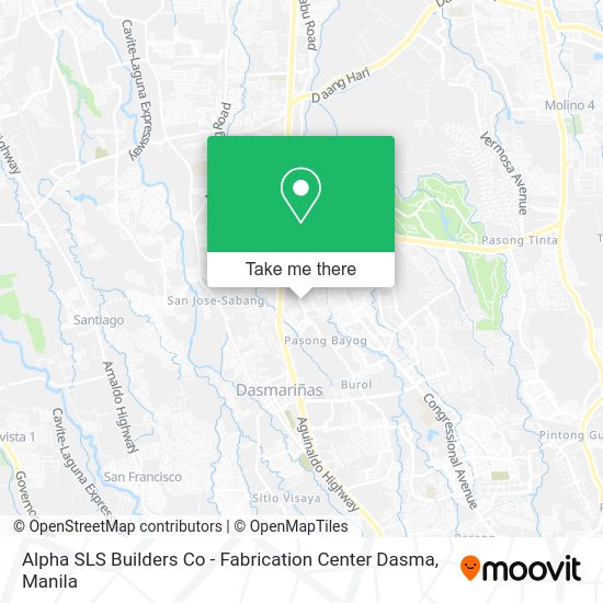 Alpha SLS Builders Co - Fabrication Center Dasma map
