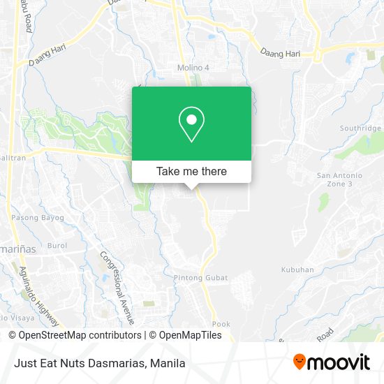 Just Eat Nuts Dasmarias map