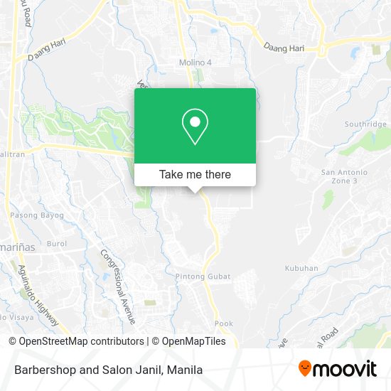Barbershop and Salon Janil map
