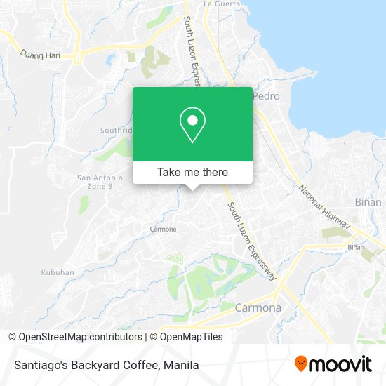 Santiago's Backyard Coffee map
