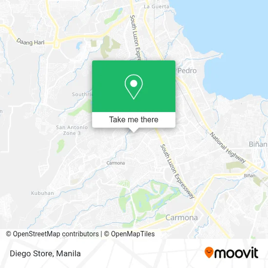 Diego Store map