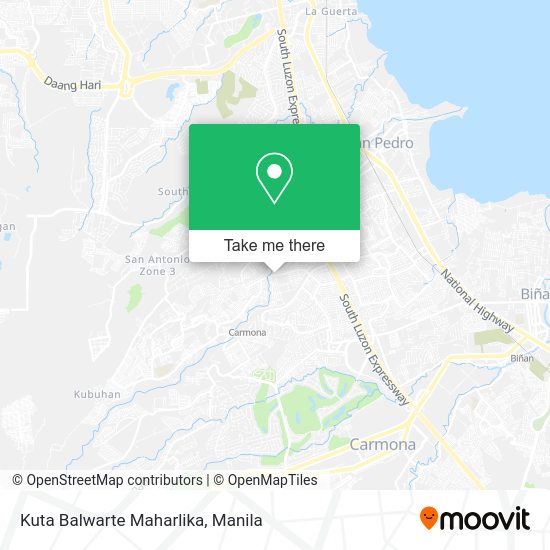 Kuta Balwarte Maharlika map