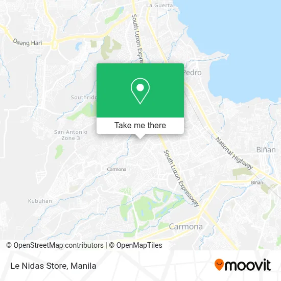 Le Nidas Store map