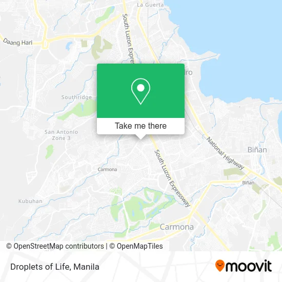 Droplets of Life map