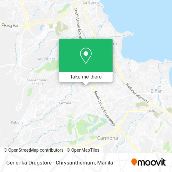 Generika Drugstore - Chrysanthemum map