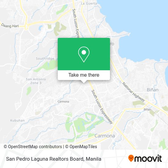 San Pedro Laguna Realtors Board map