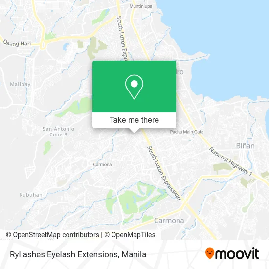 Ryllashes Eyelash Extensions map