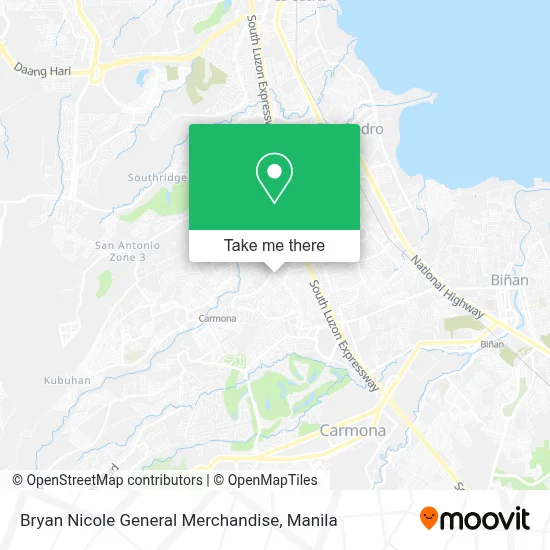 Bryan Nicole General Merchandise map