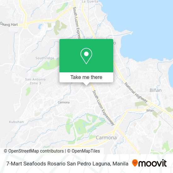 7-Mart Seafoods Rosario San Pedro Laguna map