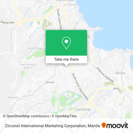 Zirconst International Marketing Corporation map